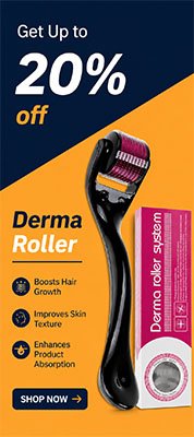 Derma roller hair and skincare product