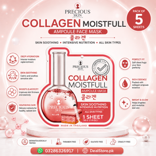 COLLAGEN MOISTFULL AMPOULE FACE MASK- Pack of 5