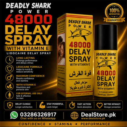 Deadly Shark 48000 Delay Spray - Lidocaine Delay Spray