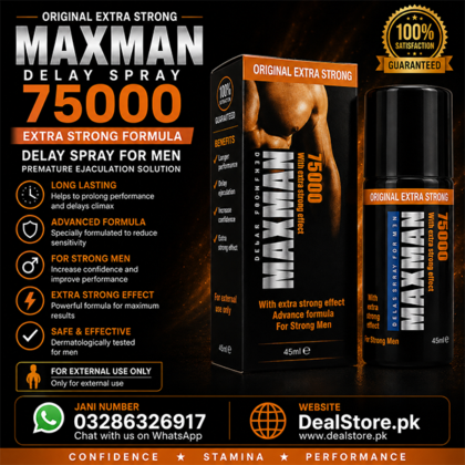 Maxman Delay Spray 75000 - Extra Strong Premature Ejaculation Solution 45ML